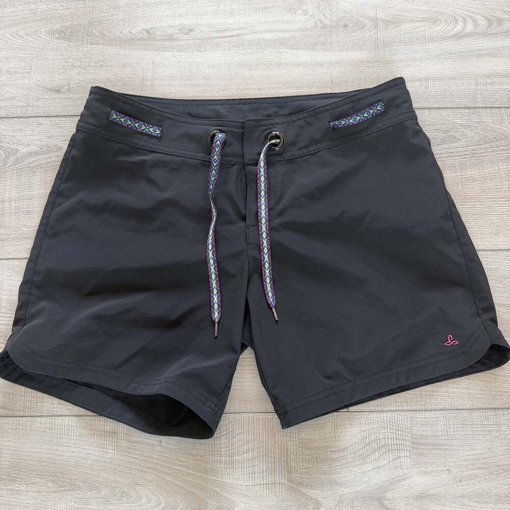 prAna Board Shorts Womens S Black Stretch